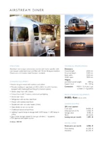 2017 Airstream Diner Europe Brochure page 2