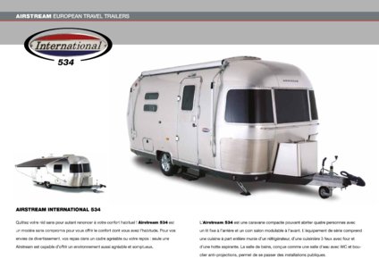 2017 Airstream European Travel Trailers French Brochure page 14