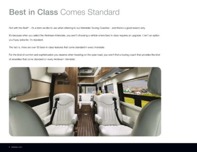 2017 Airstream Interstate EXT Touring Coaches Brochure page 6