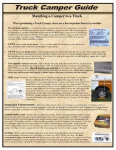 2017 ALP Adventurer Truck Campers Brochure page 4