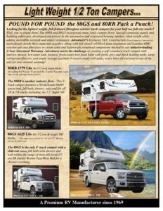 2017 ALP Adventurer Truck Campers Brochure page 5