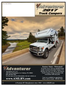 2017 ALP Adventurer Truck Campers Brochure page 12