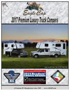 2017 ALP Eagle Cap Truck Campers Brochure page 1