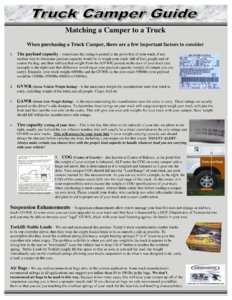 2017 ALP Eagle Cap Truck Campers Brochure page 5