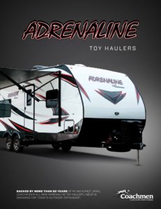 2017 Coachmen Adrenaline Brochure page 1