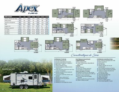 2017 Coachmen Apex French Brochure page 10