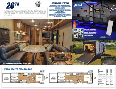2017 Coachmen Catalina Floorplan Brochure page 2