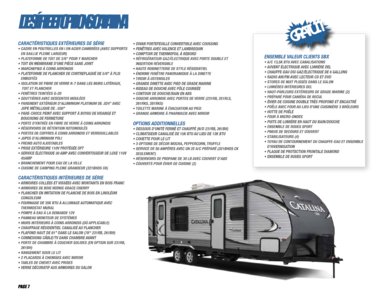 2017 Coachmen Catalina SBX French Brochure page 8