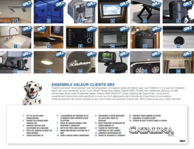 2017 Coachmen Catalina SBX French Brochure page 9