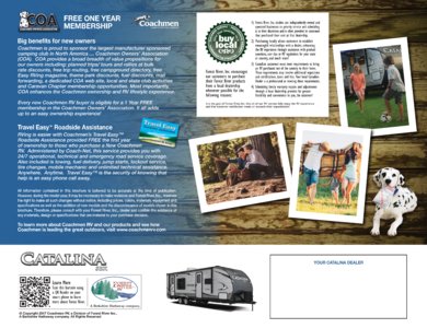 2017 Coachmen Catalina SBX Brochure page 12