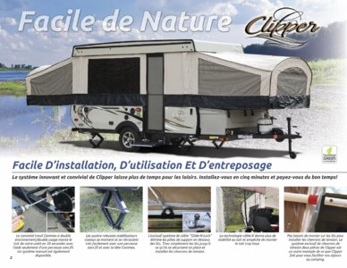 2017 Coachmen Clipper Camping Trailer French Brochure page 2