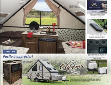 2017 Coachmen Clipper Camping Trailer French Brochure page 5