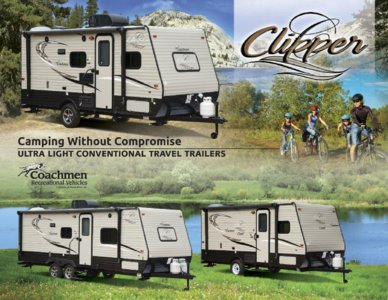 2017 Coachmen Clipper Travel Trailer Brochure page 1