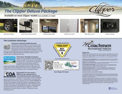 2017 Coachmen Clipper Travel Trailer Brochure page 8