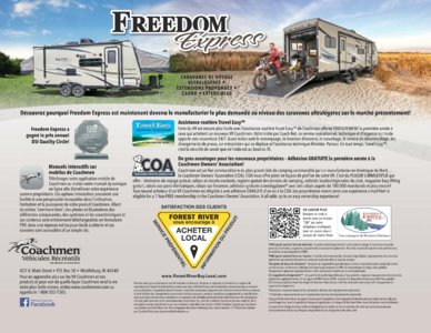 2017 Coachmen Freedom Express French Brochure page 16