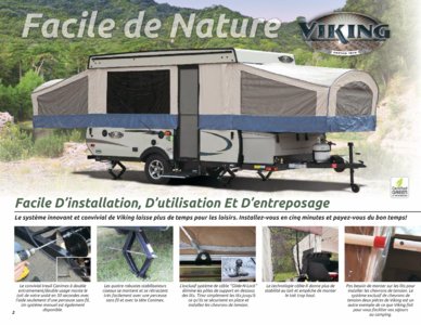 2017 Coachmen Viking Camping Trailer French Brochure page 2