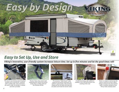 2017 Coachmen Viking Camping Trailer Brochure page 2