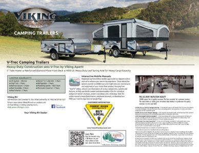 2017 Coachmen Viking Camping Trailer Brochure page 8