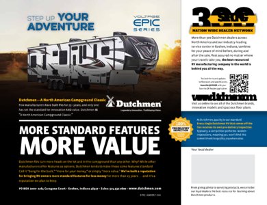 2017 Dutchmen Voltage Epic Series Brochure page 8