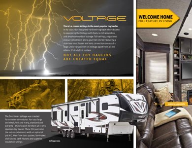 2017 Dutchmen Voltage Brochure page 2