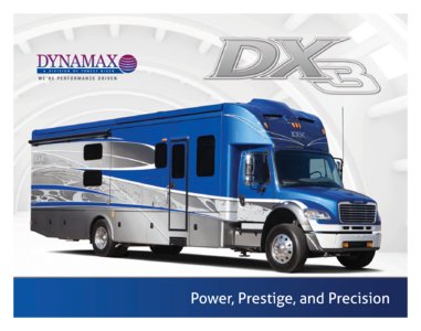 2017 Dynamax DX3 Brochure page 1