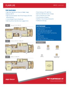 2017 Fleetwood Flair Lxe Brochure page 1