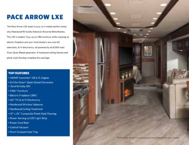 2017 Fleetwood Pace Arrow Pace Arrow Lxe Brochure page 6