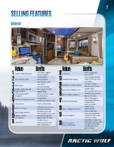 2017 Forest River Arctic Wolf Product Book Brochure page 7