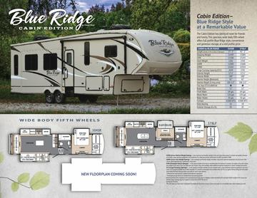 2017 Forest River Blue Ridge Cabin Edition Brochure