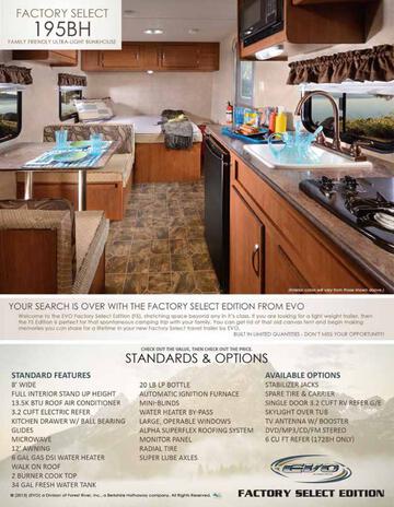 2017 Forest River Evo Factory Select Flyer