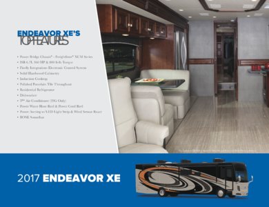 2017 Holiday Rambler Endeavor XE Brochure page 2