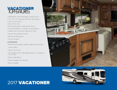 2017 Holiday Rambler Vacationer XE Brochure page 6