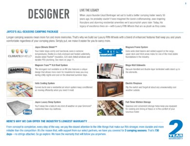 2017 Jayco Designer Brochure page 3