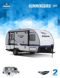 2017 Jayco Hummingbird Brochure page 1