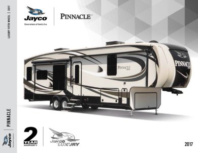 2017 Jayco Pinnacle Brochure page 1