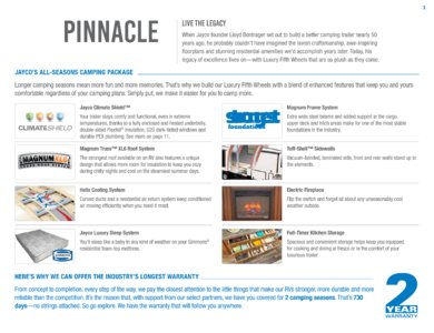 2017 Jayco Pinnacle Brochure page 3