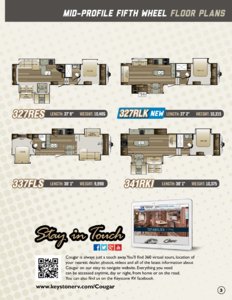 2017 Keystone RV Cougar Half Ton Brochure page 3