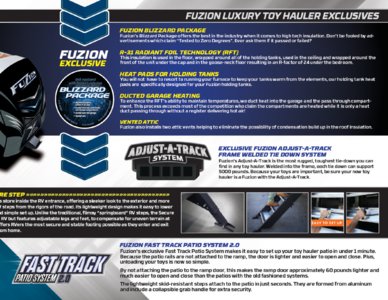 2017 Keystone RV Fuzion Brochure page 7