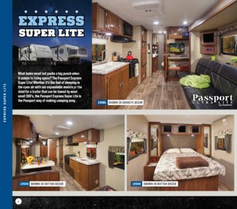 2017 Keystone RV Passport Brochure page 2