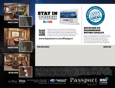 2017 Keystone RV Passport Brochure page 16