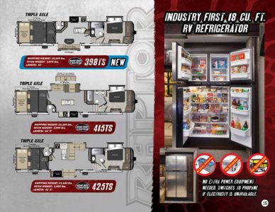 2017 Keystone RV Raptor Brochure page 15