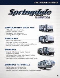 2017 Keystone RV Springdale Eastern Edition Brochure page 3