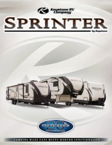 2017 Keystone RV Sprinter Brochure page 1