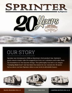 2017 Keystone RV Sprinter Brochure page 3