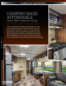 2017 Keystone RV Sprinter Brochure page 18