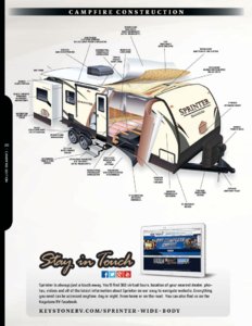 2017 Keystone RV Sprinter Brochure page 20