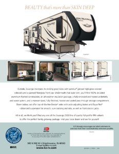 2017 KZ RV Durango 2500 Brochure page 8