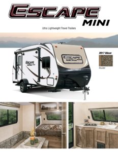 2017 KZ RV Escape Mini Brochure page 1