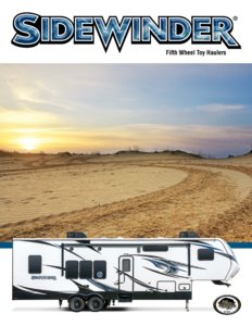2017 KZ RV Sidewinder Brochure page 1