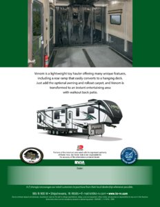 2017 KZ RV Venom Brochure page 8